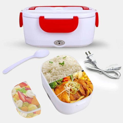 Elektrische Lunchbox mit Warmhaltefunktion für Büro, Baustelle und Schichtdienst – 50 W, schonendes Aufwärmen von Speisen, Essen ohne Mikrowelle