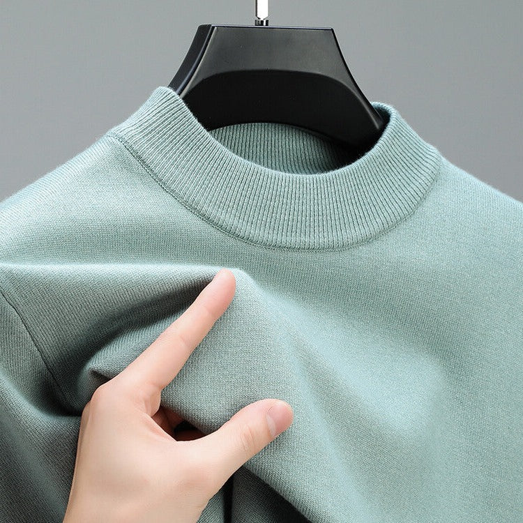 Herrenpullover aus Kaschmir mit elegantem Saum zu Jeans, Chino oder Stoffhose – M bis 4XL (deutsche Größe 48 bis 58), 6 Farben von Beige bis Schwarz
