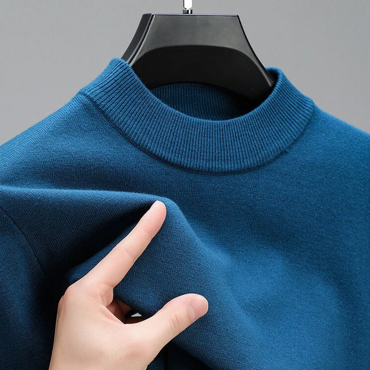 Herrenpullover aus Kaschmir mit elegantem Saum zu Jeans, Chino oder Stoffhose – M bis 4XL (deutsche Größe 48 bis 58), 6 Farben von Beige bis Schwarz