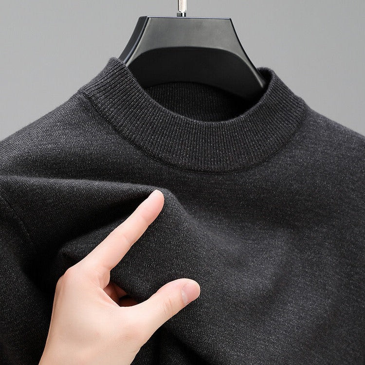 Herrenpullover aus Kaschmir mit elegantem Saum zu Jeans, Chino oder Stoffhose – M bis 4XL (deutsche Größe 48 bis 58), 6 Farben von Beige bis Schwarz