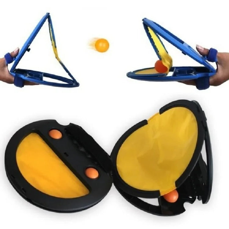 Outdoor-Fangball-Spielset zum Werfen und Fangen für Garten, Park, Strand und Camping – Spielset für Kinder und Erwachsene, 4 Farben