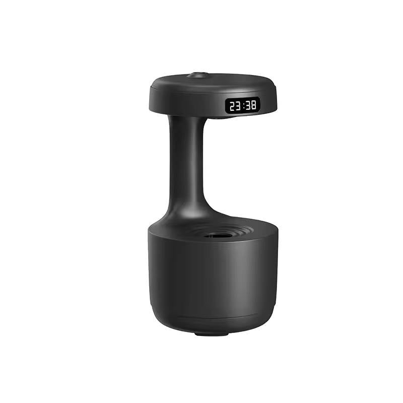 Kleiner Luftbefeuchter mit Wasserspiel-Effekt für Schlafzimmer, Büro und Wohnzimmer – ca. 800 ml Tank, bis 8 Std., leise unter 36 dB, USB-C