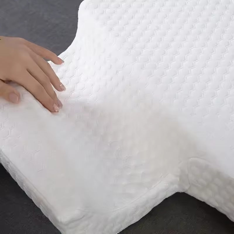 Paarkissen aus Memory-Schaum mit Armtunnel zum Kuscheln für Seitenschläfer – L-Form, 3D-Strick, waschbarer Bezug, rechter oder linker Arm