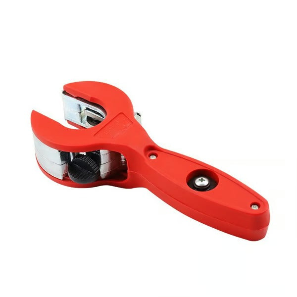 Rohrschneider mit Ratsche für Kupfer, Edelstahl, Aluminium und PVC auf engem Raum – 0,8 bis 2,8 cm, einhändig, Schwarz oder Rot