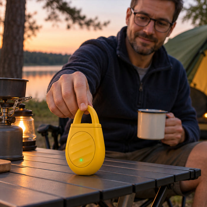 Tragbarer Ultraschall-Mückenschutz zum Anklippen für drinnen, draußen und Camping – USB-C-Akku, 3 Modi, Laufzeit 2 bis 3 Tage, 3 Farben