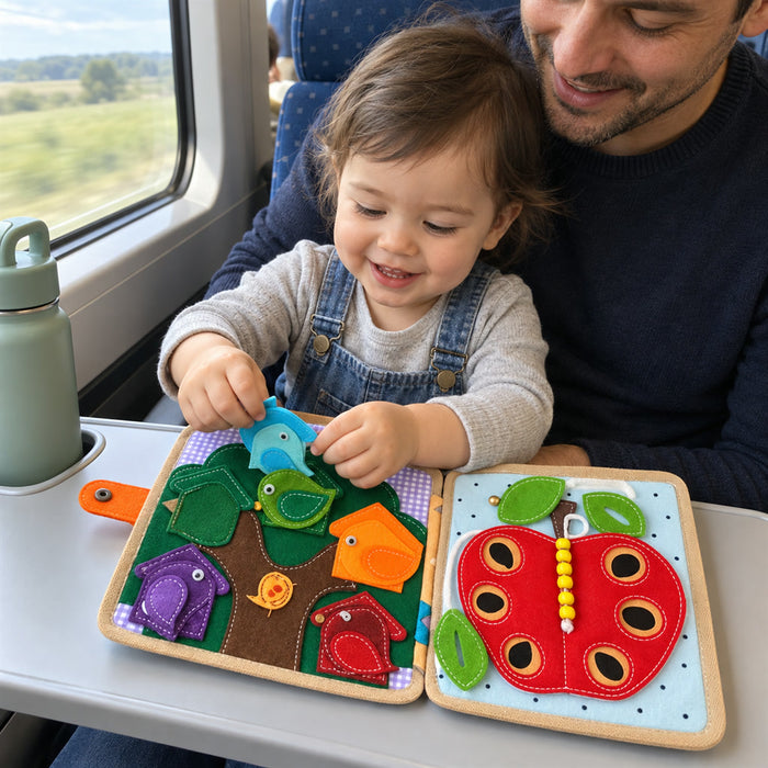 Sensorik-Aktivitätsbuch für Kinder zum Fühlen, Greifen und Entdecken zu Hause und unterwegs – Mitmachbuch mit Aktivitäten