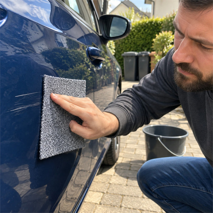 Kratzer-Entfernungstuch für leichte Lackkratzer an Auto, Motorrad und Wohnmobil – Handanwendung, ohne Werkzeug, für alle Lackfarben