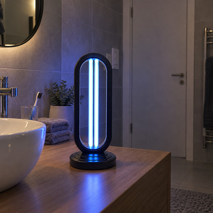 UV-Lampe für den Haushalt zur UV-Bestrahlung von Oberflächen in Wohnung, Bad und Küche – Leuchte für die Reinigungsroutine