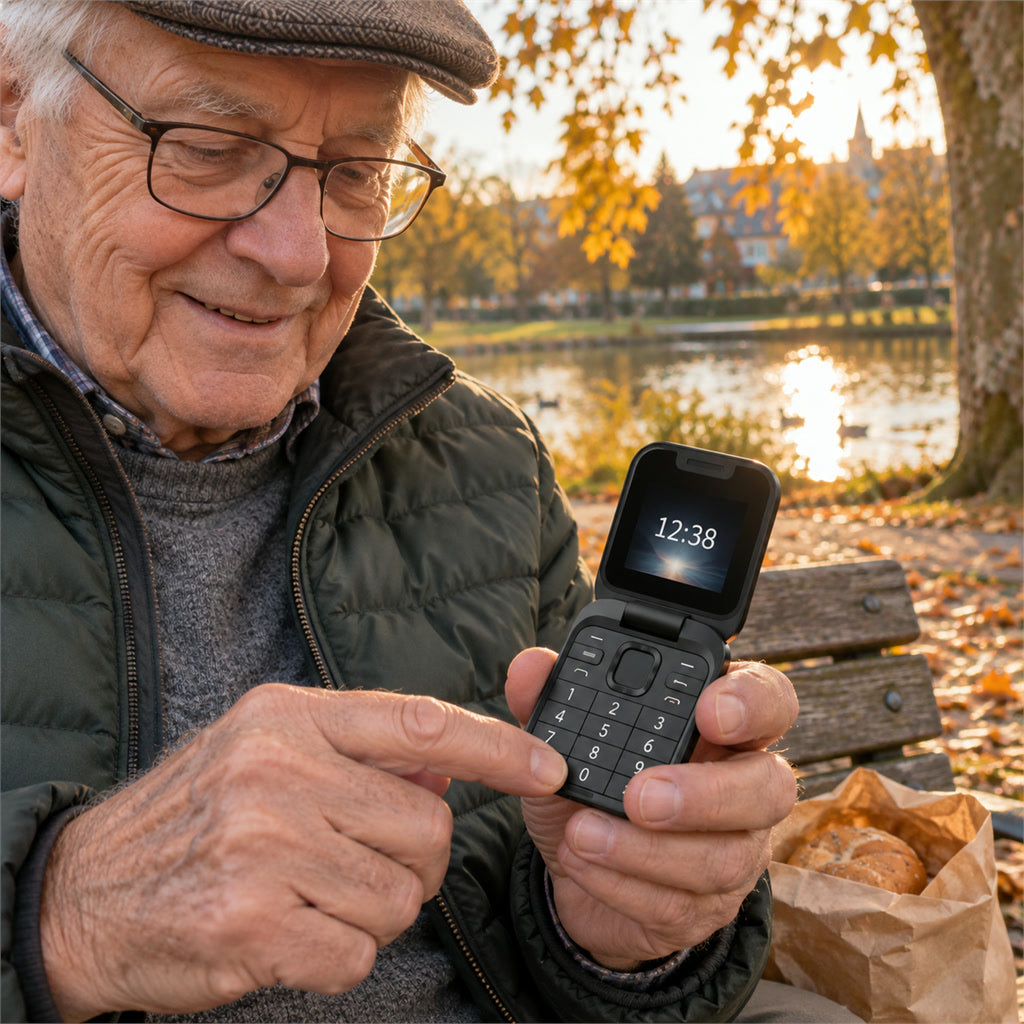 Kompaktes Klapphandy mit Dual-SIM und 1,77-Zoll-Display für Telefonie und Alltag – Kamera, UKW-Radio, Taschenlampe, Bluetooth, 1000 mAh, 4 Farben