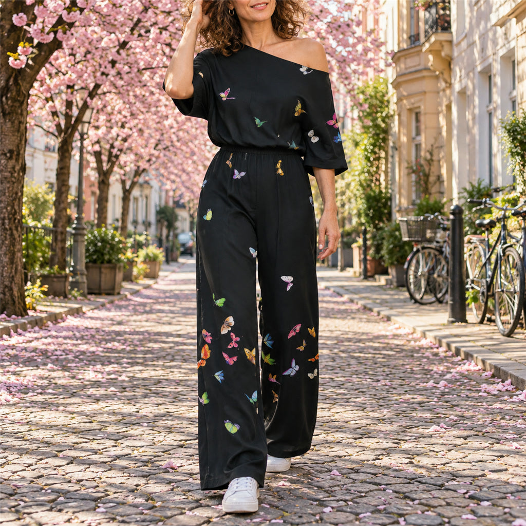 Eleganter Damen-Jumpsuit mit zeitlosem Design für den Frühling – lockerer Schnitt, atmungsaktiv, S bis 3XL, 6 Farben, ohne Gürtel