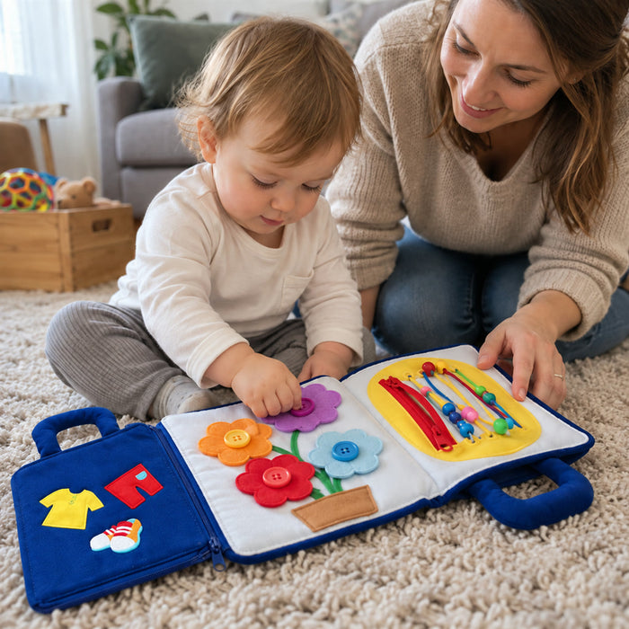 Montessori-Babybuch ab 1 Jahr zum Fühlen und Entdecken – Fühlbuch mit Aktivitäten, sinnesanregend für Kleinkinder