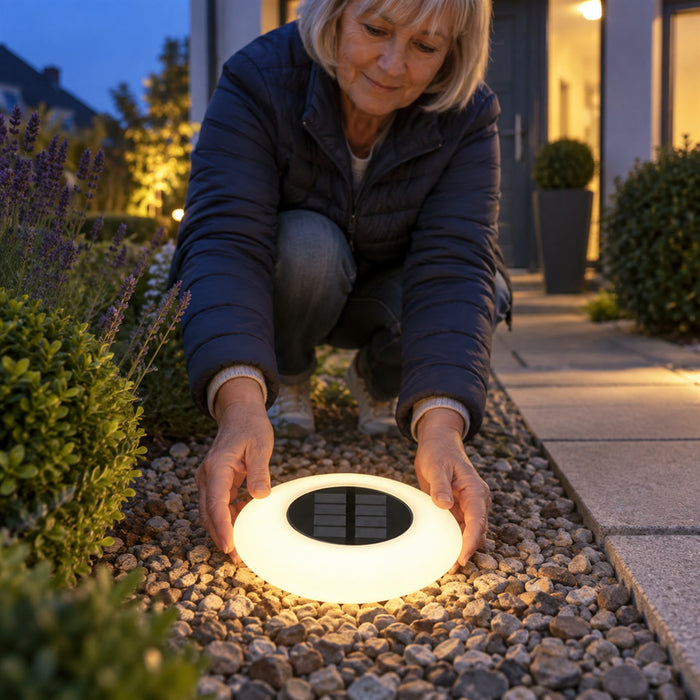Rostfreie Solar-Außenleuchten für Garten, Weg und Terrasse – solarbetrieben, wetterfest, Warmweiß oder Kaltweiß