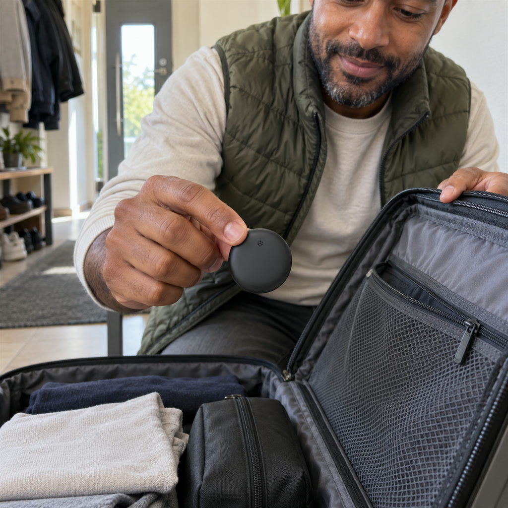 Mini-Bluetooth-Tracker zum Wiederfinden von Schlüsseln, Taschen, Koffern und Fahrrädern – IP67, bis 50 m, App, 1 bis 4 Stück