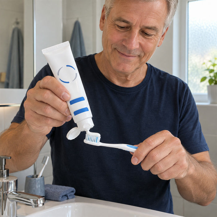 Fluoridfreie Zahnpasta mit 7,5 % Nano-Hydroxylapatit für die tägliche Zahnpflege – Minzgeschmack, sanfte Formel, ca. 120 g