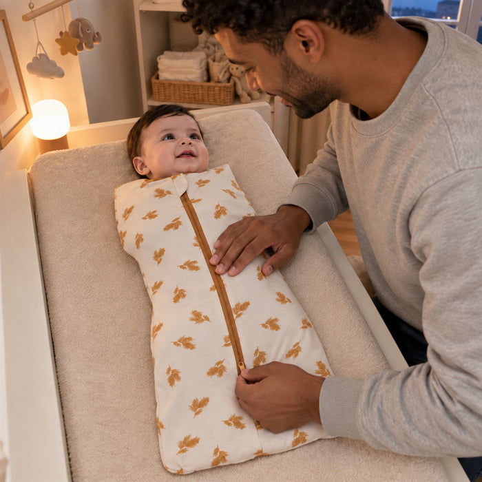 Babyschlafsack aus Baumwolle mit Zwei-Wege-Reißverschluss für Neugeborene und Babys – 55 oder 65 cm, 0 bis 6 Monate, umwandelbar, 6 Motive