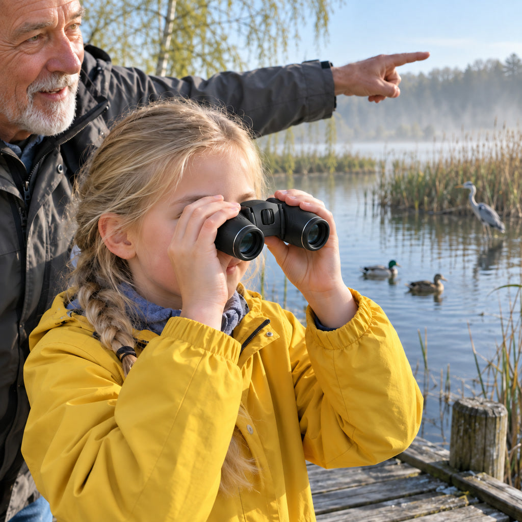 Kompaktes Fernglas 40 × 22 zur Vogelbeobachtung, für Naturbeobachtung und Sportveranstaltungen – faltbar, mehrfach vergütet, stoßfest