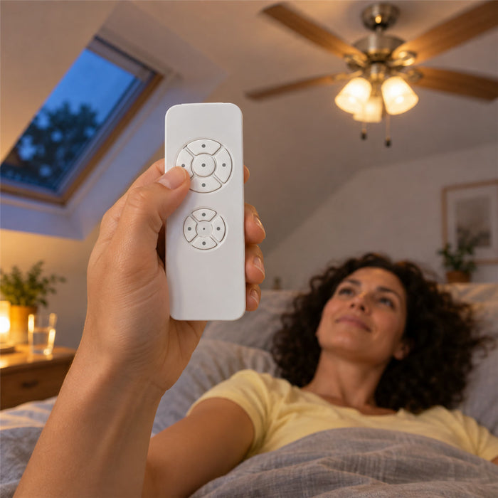 WLAN-Fernbedienung für Deckenventilatoren mit App und Sprachsteuerung – Empfänger, 3 Stufen, dimmbares Licht, Timer, 433 MHz, 110 oder 220 V